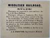 Middlesex Railroad Rules