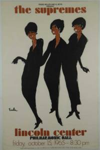 The Supremes at Lincoln Center Philharmonic Hall. Friday, October 15, 1965