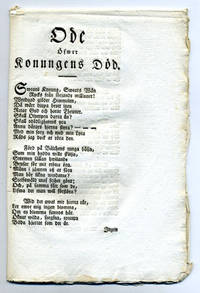 Ode öfwer konungens död. [=rubrik].