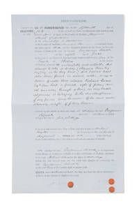 Notice of Conviction for Poaching, Leek, Staffordshire, UK, 1874