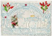 Oblong Octavo Valentine with Lace Paper, Embossed Scraps