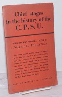 image of The Chief Stages in The History of the C.P.S.U.