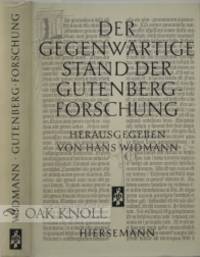 GEGENWARTIGE STAND DER GUTENBERG-FORSCHUNG.|DER
