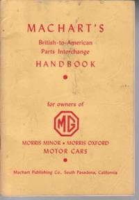 image of Machart"s British to American Parts Interchange Handbook for owners of MG 1952