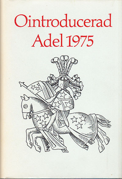 Kalender över ointroducerad adels förening 1975.…