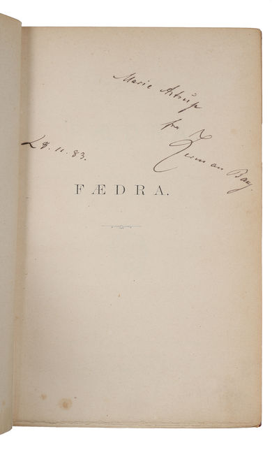 Fædra. Brudstykker af et Livs Historie. - [DEDIKATIONSEKSEMPLAR.] (photo 2)