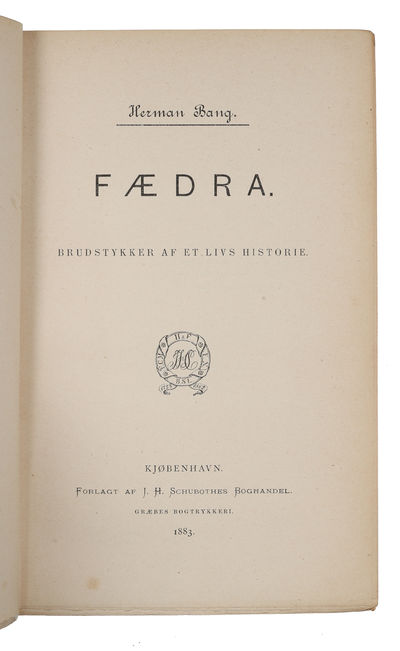 Fædra. Brudstykker af et Livs Historie. - [DEDIKATIONSEKSEMPLAR.] (photo 3)