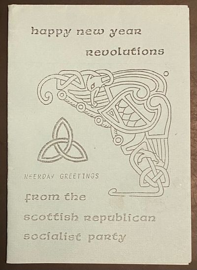 Glasgow: Alba Publications, . Cards. Four-panel greeting card with printed interior, folded from a s...