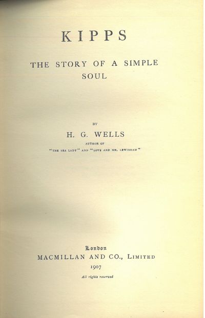 Kipps. The story of a simple soul.