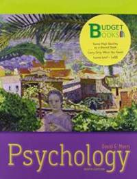 Psychology (loose leaf) and Worth Online Video Tool Kit for Introductory Psychology (Budget Books) by David G. Myers - 2009-06-09