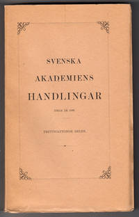 Svenska Akademiens Handlingar ifrån år 1886.…