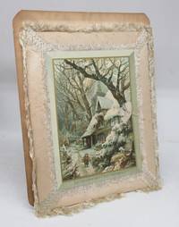 image of Antique Christmas card with fringe