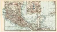 Baedeker Map of Southern Mexico and the Valley of Mexico