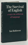 The Survival of English; Essays in Criticism of Language
