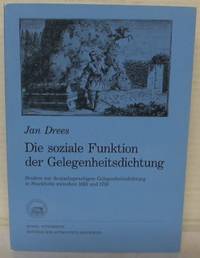 Die soziale Funktion der Gelegenheitsdichtung.…