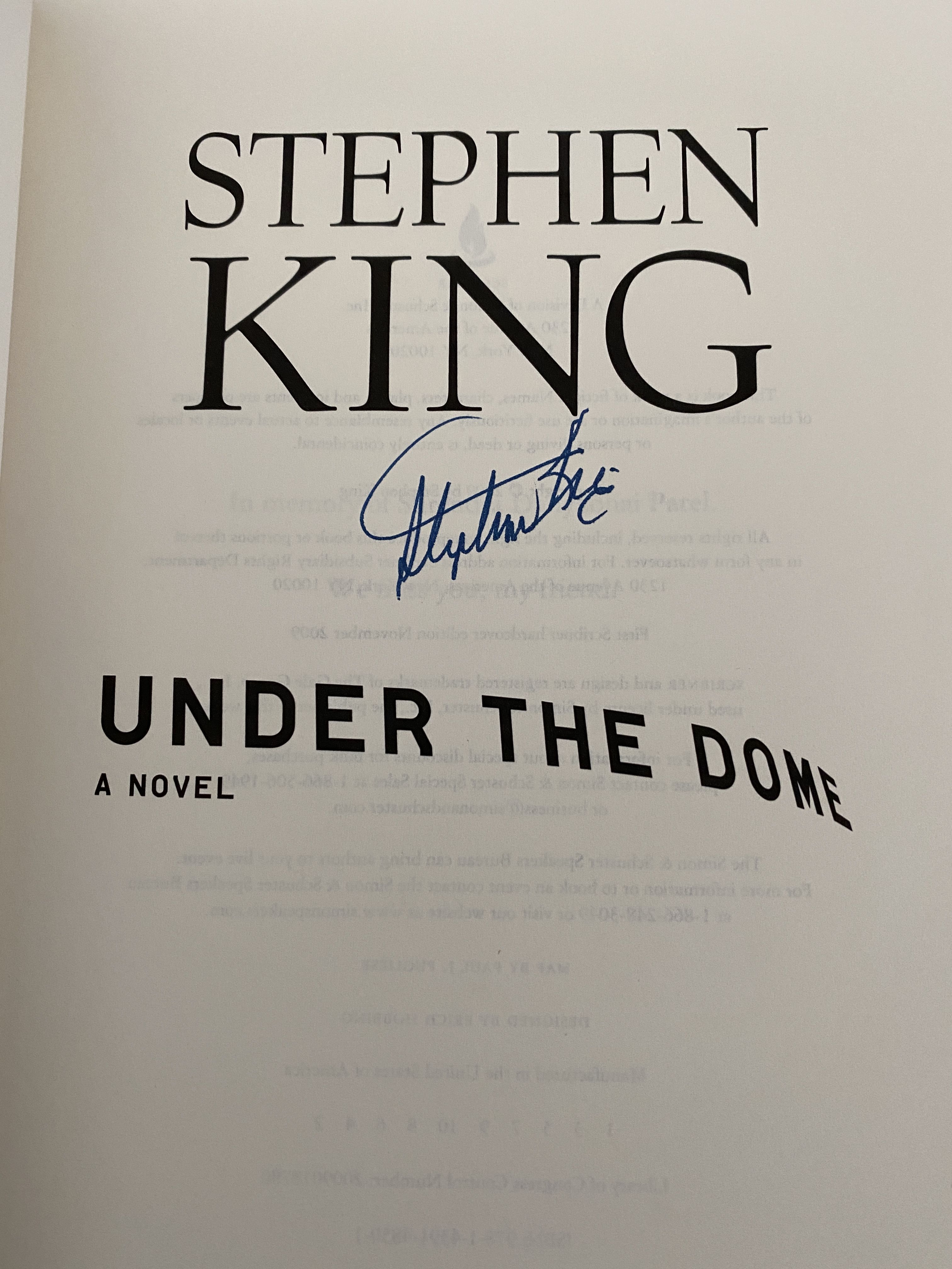under the dome novel