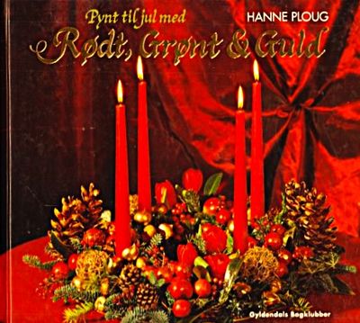 Pynt til jul med rødt, grønt og guld