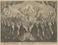 Engraving by Adriaen Collaert (ca. 1560-1618) after Jan van der Straet [Stradanus] (1523-1605) from the rare series Encomium Musices