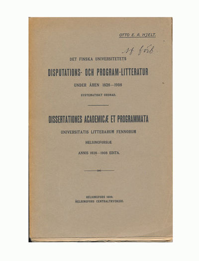 Det finska universitetets disputations- och…