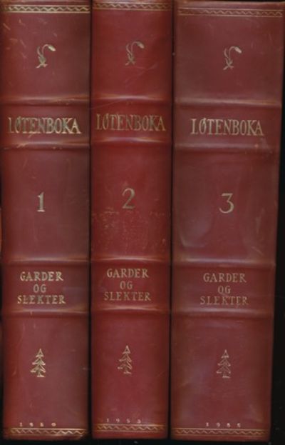 Løtenboka. Garder og slekter.  I-III