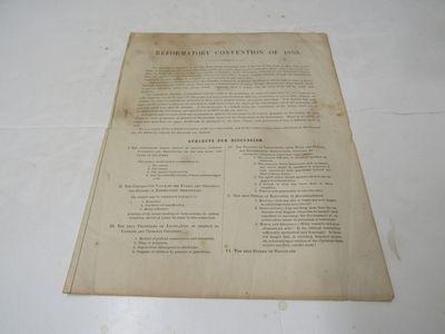 Reformatory Convention of 1859 Circular Letter