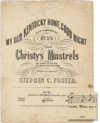 cover of My Old Kentucky Home, Good Night (Vintage sheet music, 1892 printing)