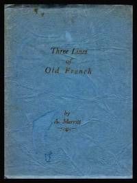cover of THREE LINES OF OLD FRENCH
