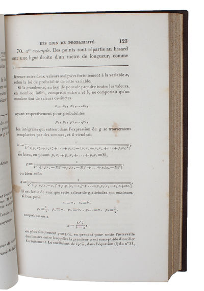 Exposition de la théorie et probabilités. - ["THE ONLY LAW OF CHANCE"] (photo 3)
