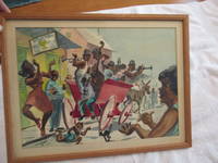 Untitled, New Orleans Jazz Band (Original Watercolor) by Sidney "Kit" Kittinger - 1955