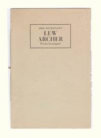 cover of LEW ARCHER. Private Investigator