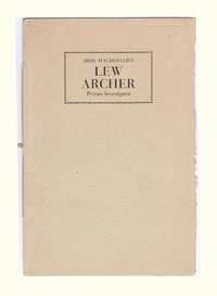 LEW ARCHER. Private Investigator