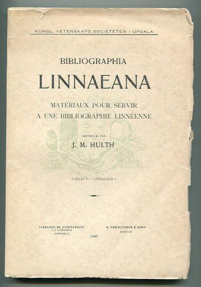 Bibliographia Linnaeana. Matériaux pour servir à…