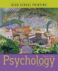 Psychology (High School Printing) by David G. Myers - 2010-01-01