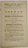 MINISTERS CAUTIONED AGAINST THE OCCASIONS OF CONTEMPT. A SERMON PREACHED BEFORE THE MINISTERS OF THE PROVINCE OF THE MASSACHUSETTS-BAY, IN NEW ENGLAND, AT THEIR ANNUAL CONVENTION, IN BOSTON; MAY 31. 1744