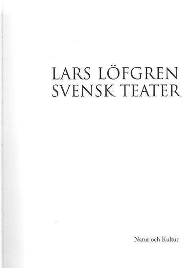 Svensk teater.