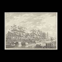 Arrival of Amsterdammers in Utrecht, 1787, Photo Rag 308, Premium Quality, A4
