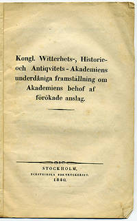 Kongl. Witterhets-, historie- och…
