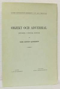 Objekt och adverb. Studier i svensk syntax.