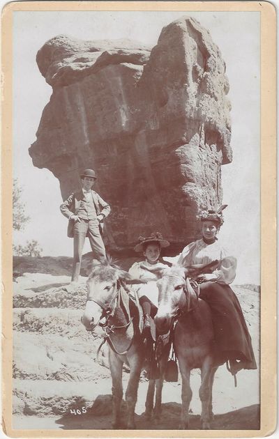 Colorado Springs, CO: Paul Goerke, 1900. Boudoir albumen cabinet card On a cream mount with the phot...