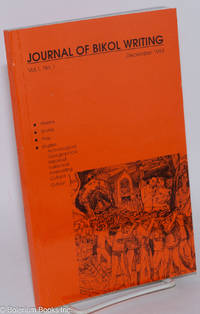 cover of Journal of Bikol Writing: Volume 1, Number 1; November 1994
