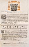 NICOLO’del Titolo di S. Maria in Cosmedin Diacono della S.R.C. Cardinale GRIMALDI della Cittá di Bologna, e suo Contado á Latere Legato