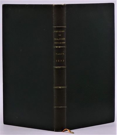 (Bindings- Hoe, Robert, his copy)  Pens&eacute;es de Christine, reine de Su&egrave;de, avec une notice sur sa Vie