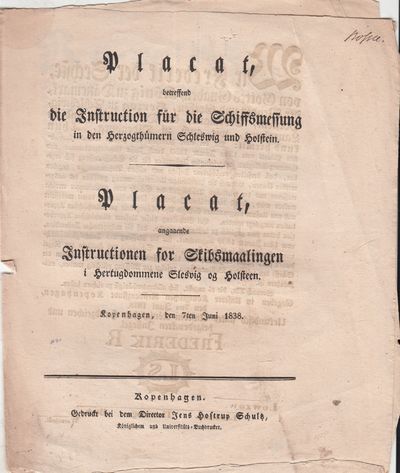 Placat, betreffend die Instruction für die…