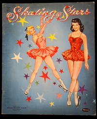 Un-Cut Paper Doll Book Skating Stars, Whitman 1954 - 3 Dolls