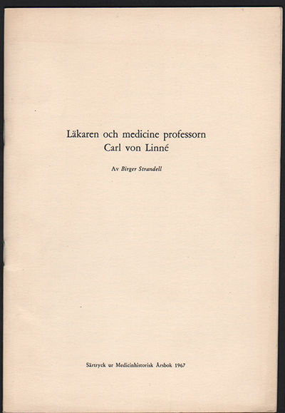 Läkaren och medicine professorn Carl von Linné.…