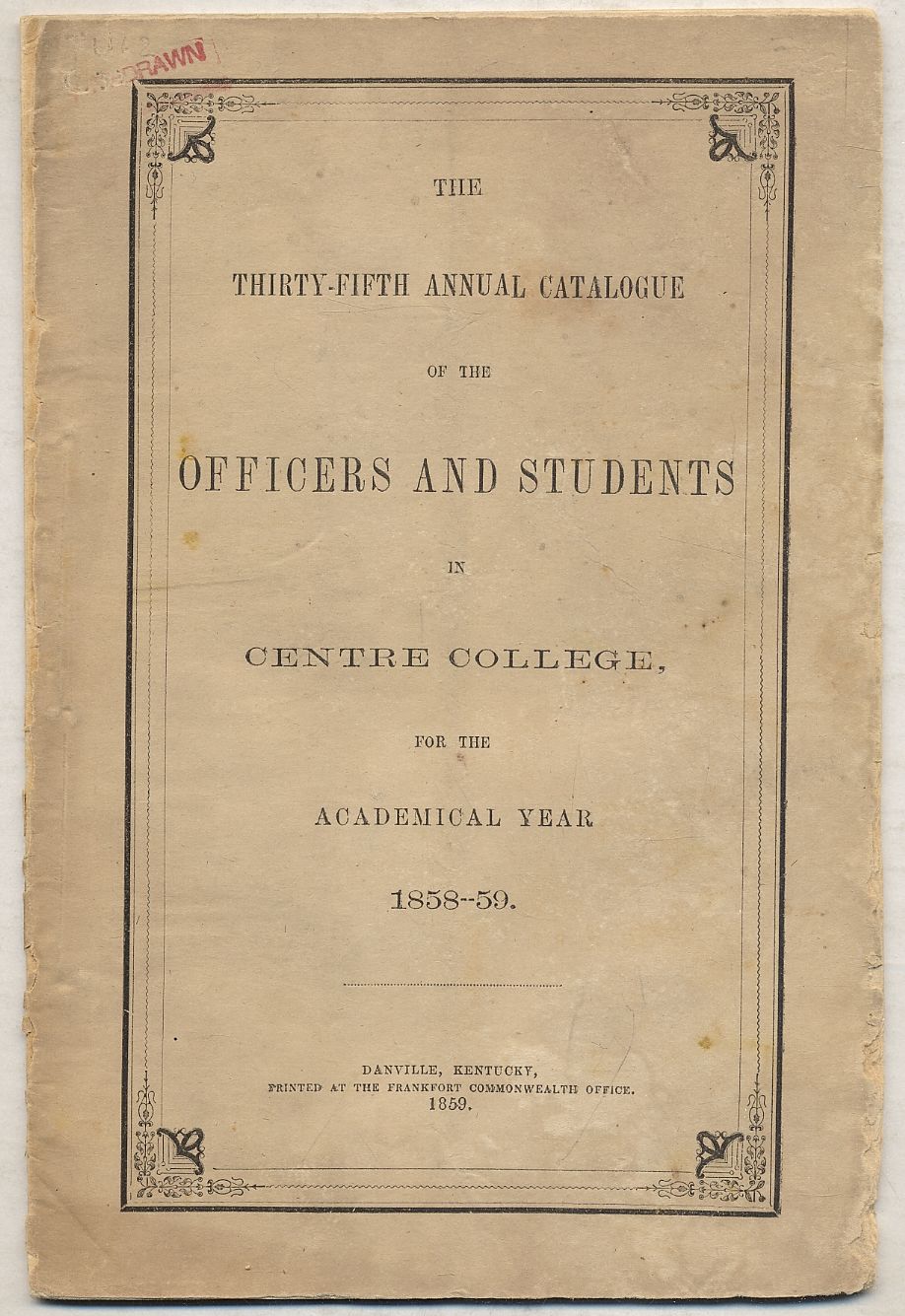 The Thirty-Fifth Annual Catalogue of the Officers