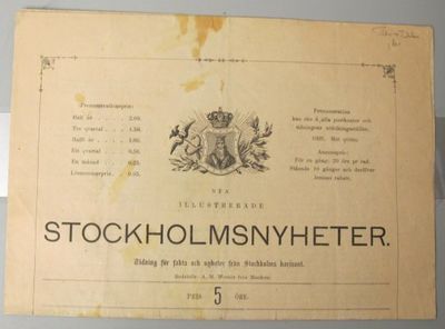 Nya illustrerade Stockholmsnyheter. Tidning för…