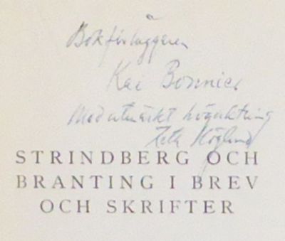 August Strindberg och Hjalmar Branting i brev och…