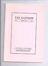 The Rainbow, Volume 1, # 1 October 1921 / Necronomicon Press ( Facsimile Edition )(inc.  Nietzsche as a Practical Prophet; Philosophia; Nietschism and Realism; A Triumph in Eternity; Our Natupski Neighbors, etc) by Greene, Sonia H (ed.) H P [ Howard Phillips ] Lovecraft; Rheinhart Kleiner; Samuel Loveman; Alfred Galpin Jr.; James F Morton Jr. / The Rainbow, Marc A Michaud (ed.)  / Necronomicon Press, - 1977