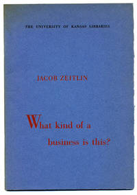What kind of a business is this? Reminiscences of…